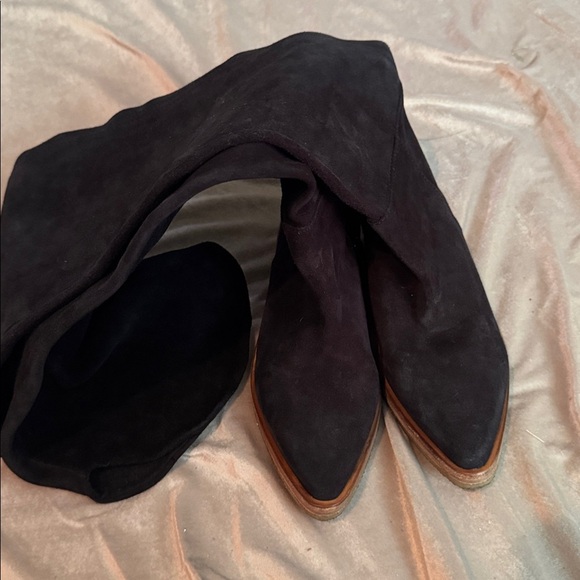 Free People Banks Over-the-Knee Boots Black Suede EU 37 NWOB $368 - Picture 7 of 7